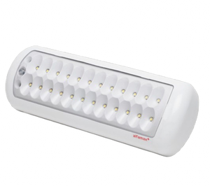 Luminaria de Emergencia LED Alfamax Bright-X con Batería de Respaldo de 3-5 Horas, Luz de Seguridad Automática para Montaje en Pared y Techo - Product Image 1
