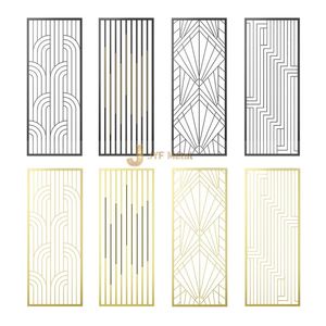 LL56 Custom Made Brushed Stainless Steel Room Divider <b>Panel</b> PVD Coating Colors Metal <b>Screen</b> for Offices Reception Areas - Product Image 6