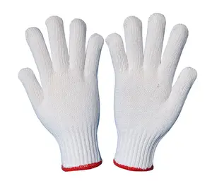 Best Selling Cotton Yarn Cotton Knitted Gloves Gardening Work Glove