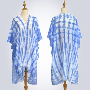 MIO nuovo <span class=keywords><strong>Cardigan</strong></span> Tie Dye da donna costume da bagno coprente <span class=keywords><strong>Kimono</strong></span> antirughe per donna - Product Image 6