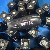 Boule anti-stress noire en forme de bâton de beurre, faite à la main, croustillante et moelleuse, jouet de Noël artisanal
