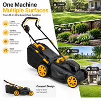 Tondeuse à gazon sans fil, alimentée par batterie au lithium, machine électrique pour couper l'herbe, pour jardin, cour, usage domestique