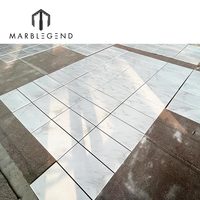 Marbre blanc de qualité supérieure en gros d'usine, carrelage mural personnalisé pour villa, panneau de marbre blanc Milano pour projet commercial
