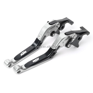 Leviers de frein et d'embrayage pliables pour <span class=keywords><strong>KTM</strong></span> Duke <span class=keywords><strong>RC125</strong></span> 200 250 390, guidon en aluminium CNC, pièces de modification de moto - Product Image 1