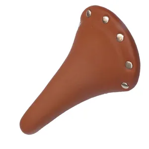 Vintage Retro geriffelte Stollen Fahrradsattel Leder weiche Fahrradsitzbezug-Matte Rennen feste Gänge Radfahren Fahrrad-Sattel-Kissenpolster - Product Image 6