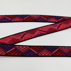 Ruban de bordure en nylon souple rouge et noir en gros, ruban biais, élastique pliable pour sous-vêtements, ruban élastique en nylon tissé - Product Image 3
