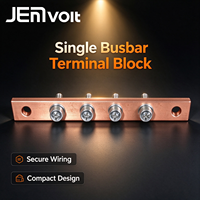 Barre de terre compacte en cuivre haute tension pour protection contre la foudre JEMvolt Mini, borne de mise à la terre pour armoire électrique