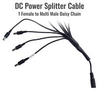 Conector CC de Cobre Personalizado con Aislamiento de PVC, 1 Hembra y 4, 6, 8, 10 Machos, Cable Divisor de Alimentación en Y para Computadora y Automóvil