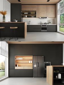 Armarios de cocina de lujo Armarios Organización práctica Interiores lógicos Alta calidad Hogar Gabinete personalizado Juegos de cocina - Product Image 6