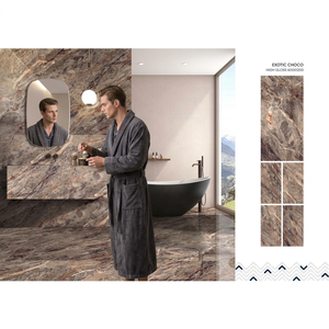 Azulejos de Porcelana Cerámica Athena con Aspecto de Madera Negra, 600x1200mm, Mate, para Pisos y Paredes de Hoteles y Villas - Product Image 2
