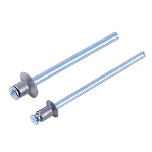 SDPSI DCT Zinc plateado acero completo lado plano doble cabeza avellanada tirar a través de remache ciego PT para puerta ventana gabinete - Product Image 4