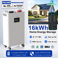 Expédition depuis l'UE - Stockage d'énergie 48V - Batterie au lithium 16kW - 51.2V 314Ah 16kWh - Batterie Lifepo4 avec BMS JK V19 pour systèmes solaires domestiques