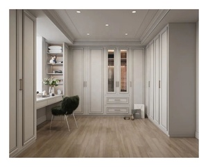 Armoire de luxe modulaire en bois massif, <span class=keywords><strong>design</strong></span> Shaker blanc, en chêne, pour chambre à coucher - Product Image 5