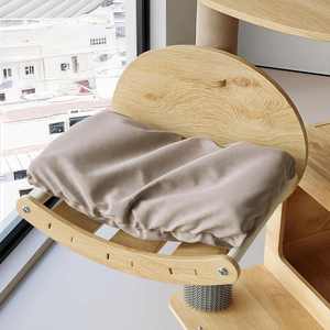 Gỗ Tự Nhiên Đa-Cấp Độ Bền Mèo Leo Núi Khung Sang Trọng Thân Thiện Với Môi Có Thể Tháo Rời Sang Trọng Mèo Cây Tháp Nhà Cho Lớn Mèo - Product Image 5