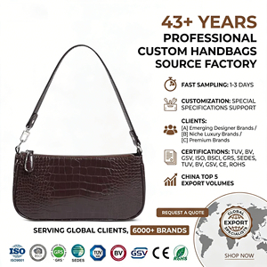 Luxury Customization Women's Vintage Retro Mini Crossbody Shoulder <strong>Bag</strong> Crocodile Pattern Soft PU Leather Handled Waterproof RFID - Product Image 1