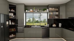 Zofa  Armoires de cuisine modernes au design 24 heures, armoires de cuisine en MDF pour salle à manger, îlot de cuisine - Product Image 2