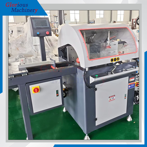 Sierra de corte de 1 cabezal con control PLC, equipo de una hoja para fabricación de ventanas y puertas de <span class=keywords><strong>PVC</strong></span> de 45-90 grados - Product Image 2