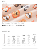 4 pièces Ensembles de vêtements pour bébé en coton Styles variés Combinaison pour bébé nouveau-né à manches courtes Vente en gros ODM 0-9 mois