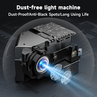 Projecteur portable OEM A6 Mini avec WiFi, Full HD et prise en charge 4K, caisson de basses et projecteur 2 Go de RAM