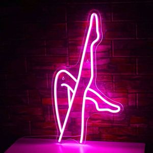 Décoration murale de bar d'<span class=keywords><strong>art</strong></span> néon personnalisée Décoration d'ambiance de chambre à coucher d'<span class=keywords><strong>art</strong></span> nu sexy Accessoires de décoration d'éclairage - Product Image 2