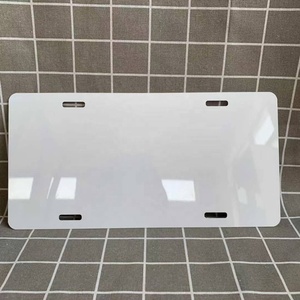 Placas <span class=keywords><strong>de</strong></span> matrícula <span class=keywords><strong>de</strong></span> aluminio para coche, color blanco, sublimación, 12 ''x 6'' x 0.025 '', novedad - Product Image 3