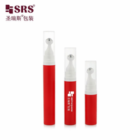 Flacon roll-on sans air pour crème contour des yeux et lotion, avec pompe roll-on sans air, design personnalisé et bille en acier