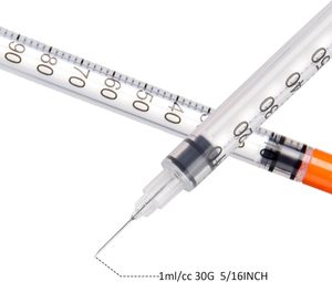 Seringue à insuline à usage unique pour animaux 1 ml 0,5 ml 27G 29G 30G 31G - Product Image 2