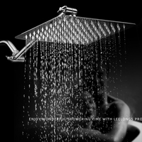 Douche de plafond en acier inoxydable de 8, 10 et 12 pouces, pommeau de douche pluie pour salle de bain avec bras d'extension