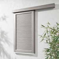 Fenêtre coulissante en aluminium sur mesure avec panneaux à persiennes pour projets résidentiels, commerciaux et architecturaux modernes