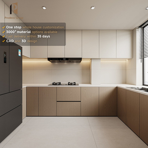 Кухонный гарнитур в американском классическом деревенском стиле, шейкер, массив дерева, дизайн фермерского дома, для домашнего использования - Product Image 3