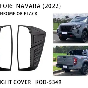 Cubierta de Luces Traseras de Fibra de Carbono/Cromo/Negro con Diseño 3D de la Marca KQD para NAVARA NP300 - Product Image 2