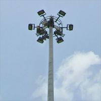 Torre de Comunicación para Iluminación y Monitoreo, con Antena 5G/4G/3G para Transmisión de Señales, para Iluminación Vial