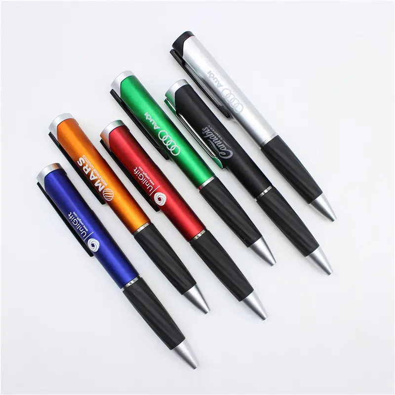 OEM Led Light Up Gift Soft Touch Screen Pen Custom logo Stylus Promotion Ballpoint Pen