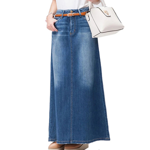 Gonne di jeans personalizzate all'ingrosso <span class=keywords><strong>gonna</strong></span> lunga in <span class=keywords><strong>Denim</strong></span> lunga <span class=keywords><strong>Midi</strong></span> gonne lunghe in jeans per le donne - Product Image 6