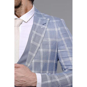Plaid Design Hommes <span class=keywords><strong>Costume</strong></span> Chine Jaket <span class=keywords><strong>Costume</strong></span> Hommes <span class=keywords><strong>Bleu</strong></span> Hommes Manteau Pantalon Conceptions <span class=keywords><strong>Costume</strong></span> De <span class=keywords><strong>Mariage</strong></span> - Product Image 6