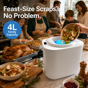 Compostador Eléctrico de Desechos de Alimentos, Máquina de Cocina de 4L, Acero Inoxidable, 0.75 HP, Temporizador Inteligente para Ciclo de Compostaje, Sin Olor, para Interiores del Hogar - Product Image 2