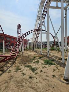 Grande montagne russe à sensations fortes superposées des frères Ali, en acier, pour parc d'attractions, utilisation en centre commercial en plein air - Product Image 2