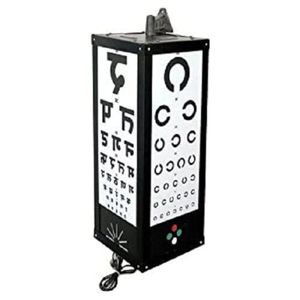 Surgical Science 1-Year Warranty Ophthalmic Wall Hanging <b>Plastic</b> Illuminated <b>Drum</b> Chart Eye Testing Optics Instruments - Product Image 2