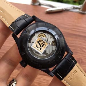 Personalized Stainless Steel Belt Style Men's Automatic Mechanical <b>Watch</b> Black Orange Super Cool Mid <b>Watch</b> - Product Image 5