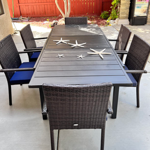 Juego de <span class=keywords><strong>comedor</strong></span> de patio de alta calidad <span class=keywords><strong>para</strong></span> <span class=keywords><strong>8</strong></span> <span class=keywords><strong>personas</strong></span> con mesa rectangular extensible <span class=keywords><strong>para</strong></span> <span class=keywords><strong>exteriores</strong></span> y <span class=keywords><strong>8</strong></span> sillas de ratán <span class=keywords><strong>para</strong></span> <span class=keywords><strong>exteriores</strong></span> - Product Image 6