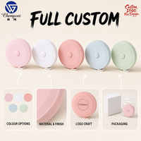 Ruban à mesurer rond personnalisé avec logo, double échelle métrique et impériale, en vrac, cadeau promotionnel pour le bureau, l'école et la vente au détail