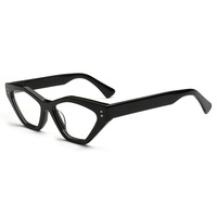 Montures optiques unisexes en acétate, style œil de chat chic, imprimées, anti-lumière bleue, durables, livraison rapide, vente en gros