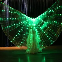 Dansen Licht Rekwisieten Gloeiende Vleugels 216 Lichten Volwassen Witte Isis Wings Led