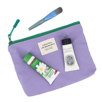 Pochette cadeau organisateur à glissière en nylon durable Rip-Stop Impression de logo Sac de pochette plat cosmétique de maquillage en nylon imperméable personnalisable