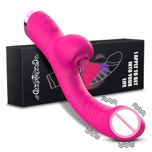 Vibrateur Clitoridien à Succion et Léchage, Rechargeable USB, 10 Fréquences, Étanche IPX7, <span class=keywords><strong>Vibro</strong></span>-Sucette Clitoridienne, Dildo Vibrant Point G - Product Image 1