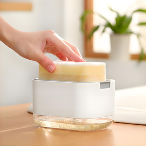 Bền Rò Rỉ Bằng Chứng Máy Tính Để Bàn Tổ Chức 2in1 Thiết Kế Bơm Tay Xà Phòng Dispenser <span class=keywords><strong>Set</strong></span> Cho Món Ăn & Chất Lỏng Xà Phòng Tắm & Nhà Vệ Sinh Nguồn Cung Cấp - Product Image 1