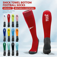 Chaussettes de football épaisses à semelle éponge, respirantes, pour enfants, adultes et hommes, chaussettes de sport athlétiques montantes pour l'entraînement