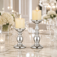 Support de bougie en fer forgé européen transfrontalier pour décoration de table de mariage et d'intérieur, accent pour dîner aux chandelles