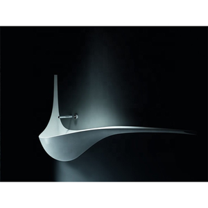 批发浴室配件角落浴室梳妆台带水槽，酒店产品洗浴室用木制水槽 - Product Image 3