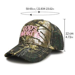 Gorra de Béisbol Vintage con Patrón Woodland, 6 Paneles, Estructurada, Transpirable, de Algodón, Ajustable, Unisex, para Exteriores - Product Image 3